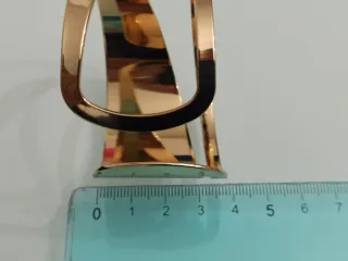 Parure bracciale e anello dorato