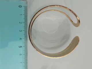 Parure bracciale e anello dorato