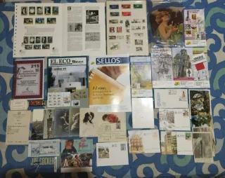 Lote sellos antiguos y otros artículos