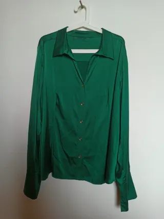 Camicia Seta Verde