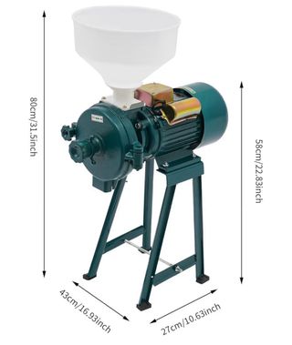 Mulino con supporti e viti