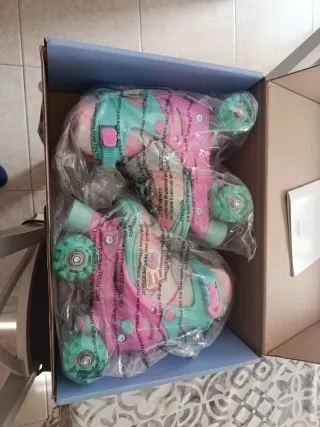 Patines de 4 ruedas infantiles de niña