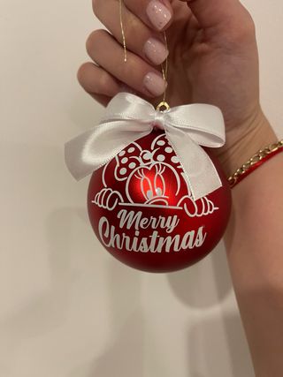 Pallina Natale Minnie Rossa