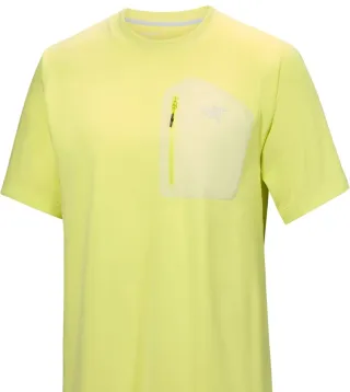 Camiseta Arc'teryx amarilla con bolsillo