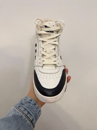 Adidas Drop Step Zapatillas Blancas y Azules.