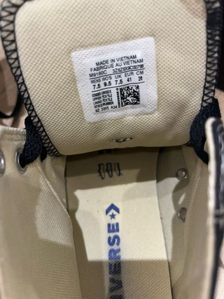 Converse Bambas Negras Talla [insertar talla]