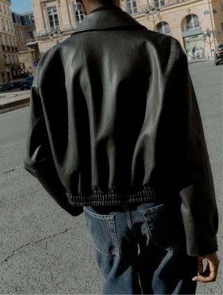 Bomber piel sintética