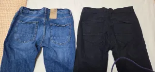 Pantalones vaqueros slim S