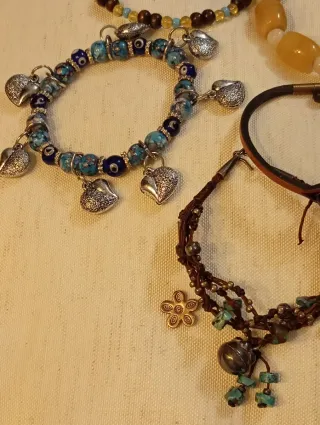 Lote de 8 pulseras bisutería