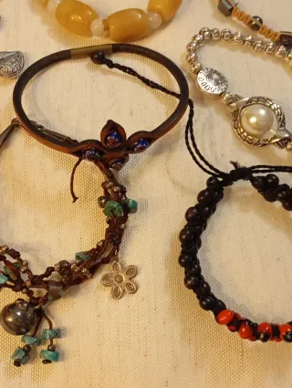 Lote de 8 pulseras bisutería