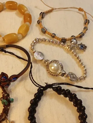 Lote de 8 pulseras bisutería