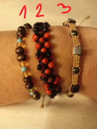 Lote de 8 pulseras bisutería