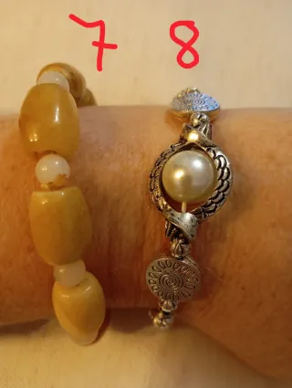 Lote de 8 pulseras bisutería