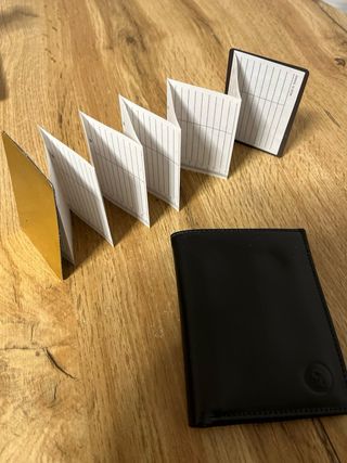 Cartera Billetero Cuero Negro