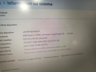 Portatile Lenovo ideap 3 i7 8gb ram ssd 500gb 15.6