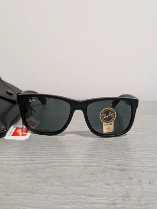 Occhiali da sole Ray-Ban Justin neri taglia media