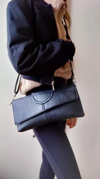 Borsa a spalla nera pochette