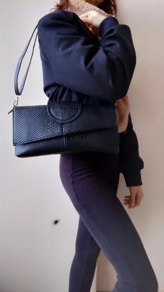 Borsa a spalla nera pochette