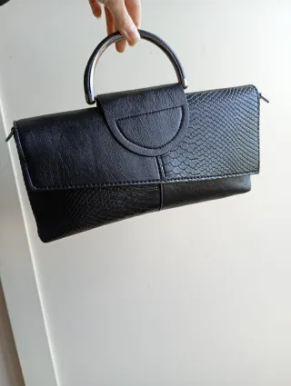 Borsa a spalla nera pochette