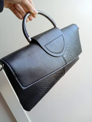 Borsa a spalla nera pochette