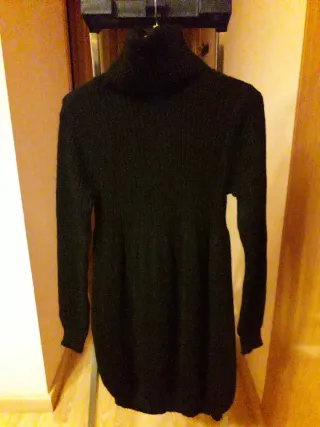 Vestido de punto negro talla M