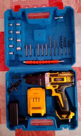 Taladro, Atornillador, Percutor Inalámbrico Nuevo