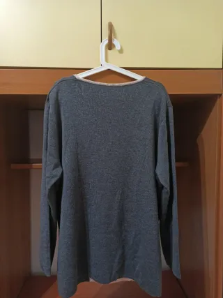 Maglia donna bicolore grigio/rosa