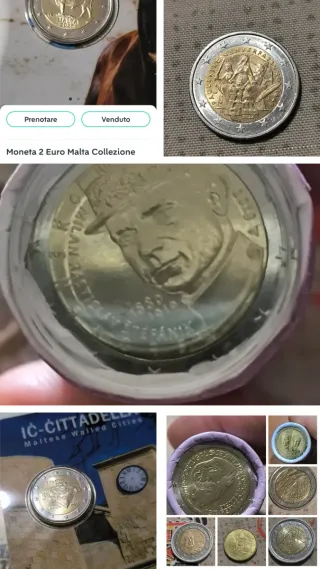 Lotto Monete Euro Commemorative per David