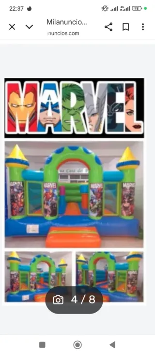 Castillo hinchable Naruto