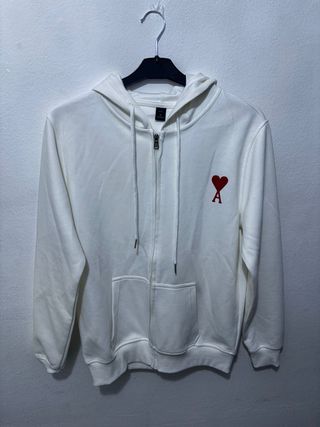 Sudadera AMI Paris blanca talla S