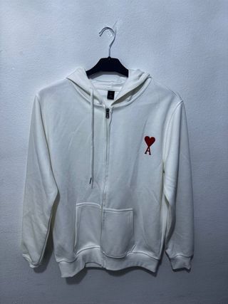 Sudadera AMI Paris blanca talla S
