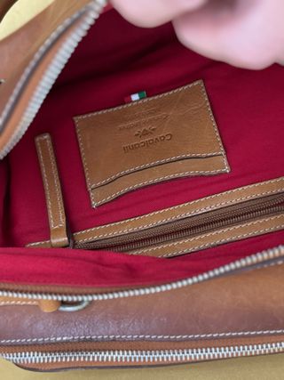 Borsa Cavalcanti Firenze Vera Pelle Marrone