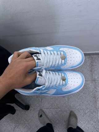 BAPE Zapatillas Azul y Blanco