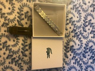 Pulsera Lacoste Plata y Negra