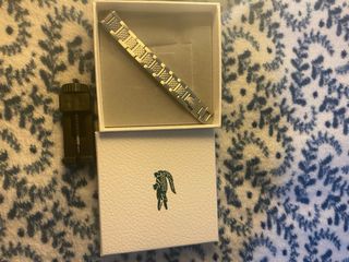 Pulsera Lacoste Plata y Negra