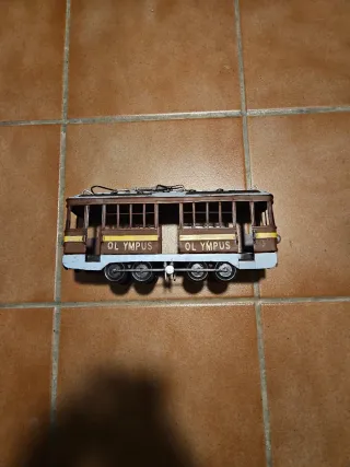 Tranvía Metálico Decorativo Olympus