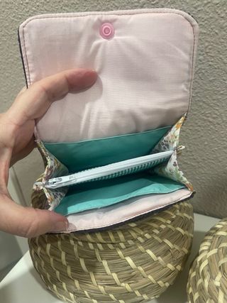 Cartera monedero pana