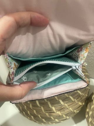 Cartera monedero pana