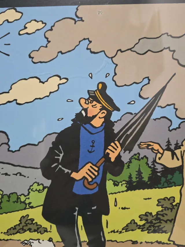 Cuadro Tintín 32x32 cm