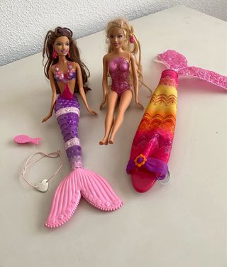 Lote Barbie sirenas y accesorios