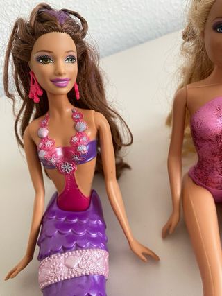 Lote Barbie sirenas y accesorios