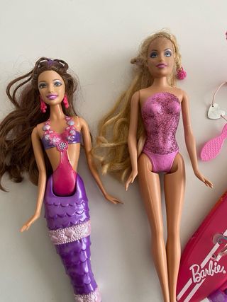 Lote Barbie sirenas y accesorios