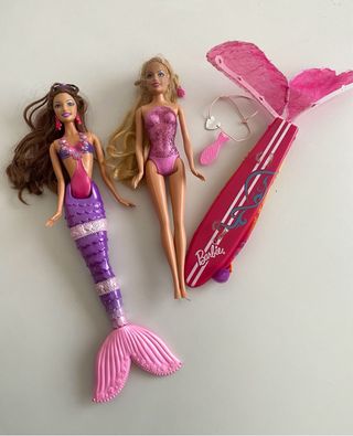 Lote Barbie sirenas y accesorios