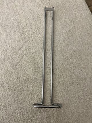 Supporto porta bicchieri metallo argento