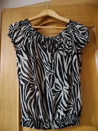 Blusa Mujer Estampado Cebra