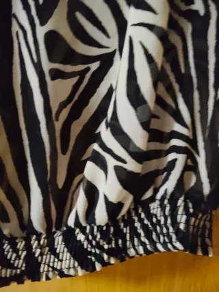 Blusa Mujer Estampado Cebra