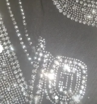 Chaqueta mujer negra con pedrería