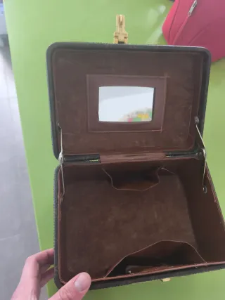 Maletín Neceser Louis Vuitton Marrón y Dorado