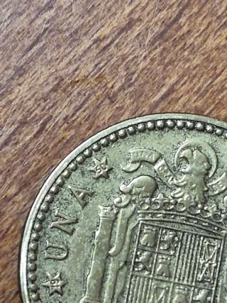Moneda 1 Peseta Franco 1947 Estrella 50