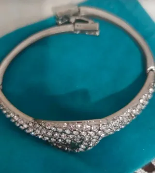 Elegante bracciale donna con strass